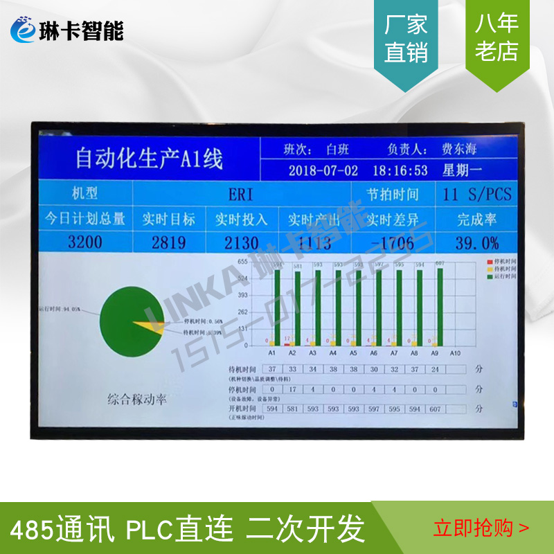 自動化生產(chǎn)線液晶電子看板顯示屏