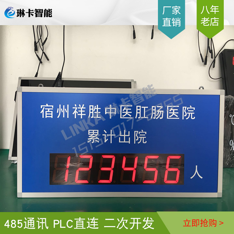 醫(yī)院累計出院人數統(tǒng)計電子看板